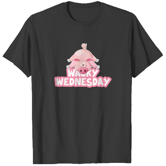 Wacky Wednesday Crazy Pig Gift Shirt T-shirt