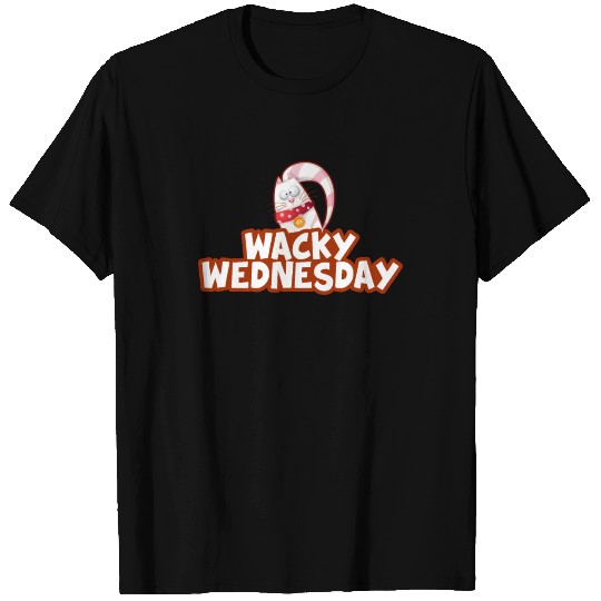 Wacky Wednesday Crazy Cat Gift Shirt T-shirt