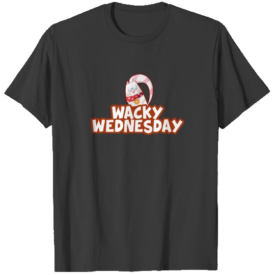 Wacky Wednesday Crazy Cat Gift Shirt T-shirt