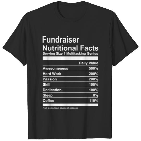 Discover Fundraiser Nutritional Facts Shirt T-shirt