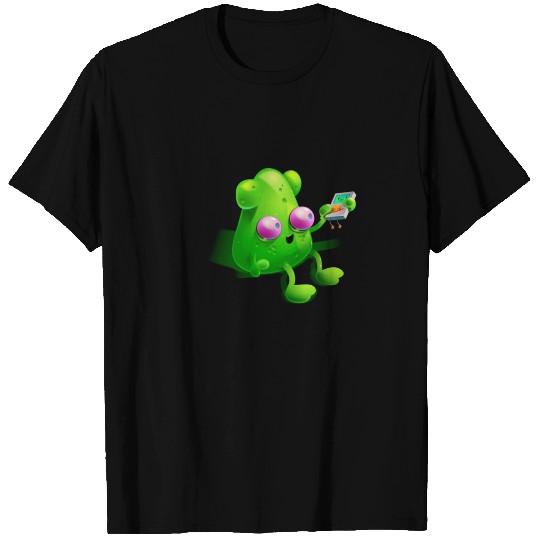 Alien with MP3 Player | Gift funny Area 51 T-shirt