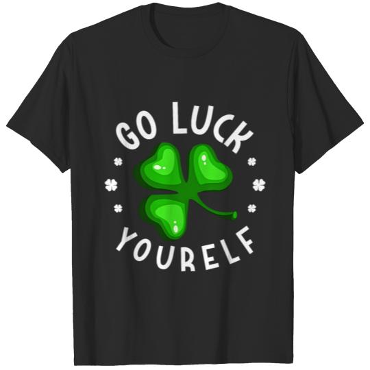 Discover Go Luck Yourself - Shamrock,Irish,Green,Gift T-shirt