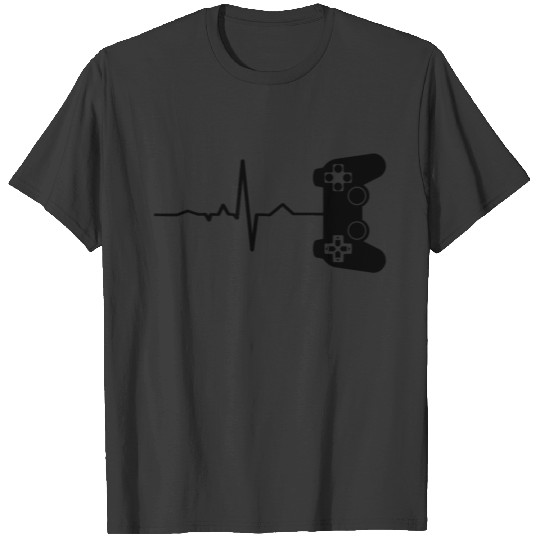 Heartbeat Retro Gamer Controller Gift Shirt T-shirt
