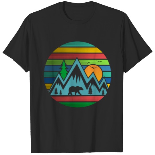 Discover mountains and bear t shirt T-shirt