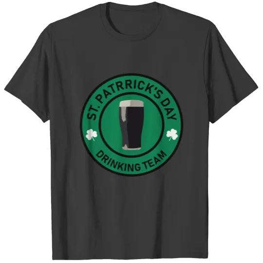 St Patricks Day - Drinking Team with beer T-shirt