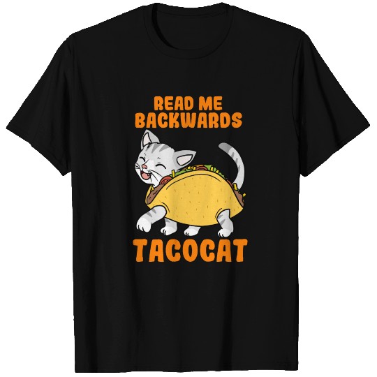 Read Me Backwards Taco Cat T-shirt