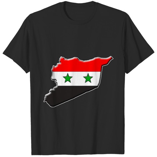 Discover Syria Flag Map T-shirt