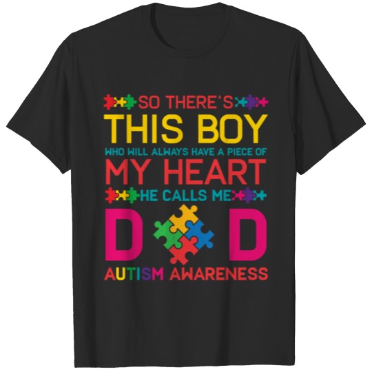 Discover Funny Autism Dad Autism Awareness Day Month T-shirt