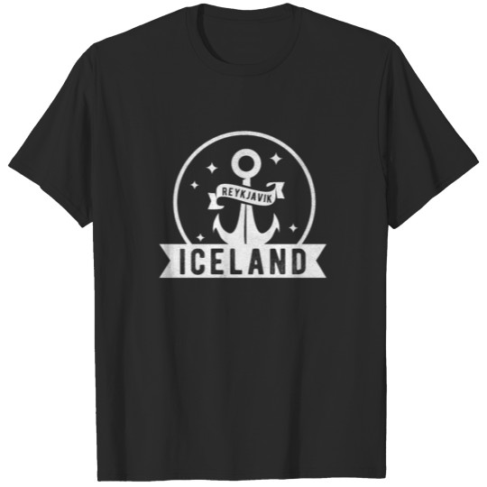 Discover Reykjavik Iceland Tattoo Anchor T-shirt