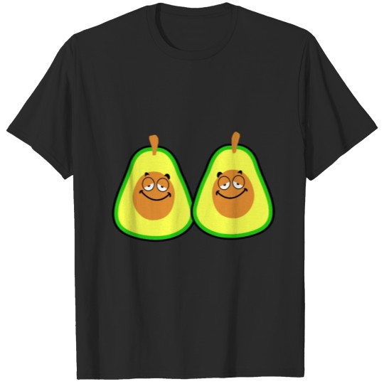 Discover Avocado Vegan Funny Guacamole Cartoon Vegetable T-shirt