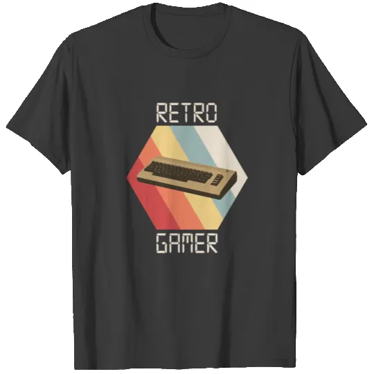 Retro gamer gaming vintage retro computer T-shirt