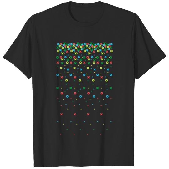 colorful stars and circles with dots shirt T-shirt