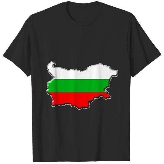 Discover Bulgaria Flag Map T-shirt