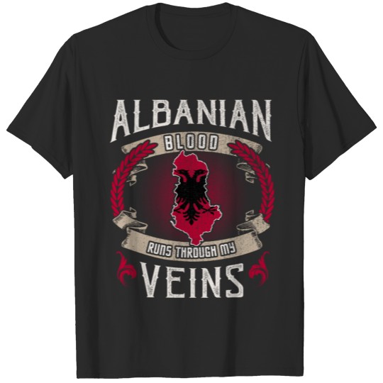 Discover Albania Albanian Shqipëri blood pride gift T-shirt