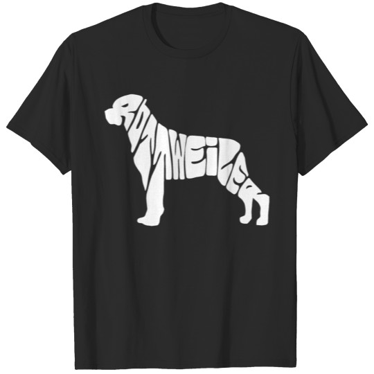 Discover Rottweiler Shape With Letters Amazing T-shirt T-shirt