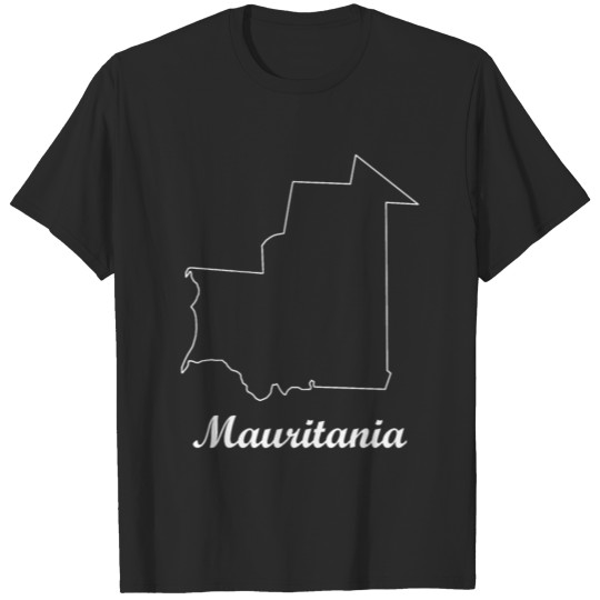 Discover Mauritania map T-shirt