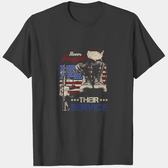 Military Soldier American Army Marines Navy Never T-shirt