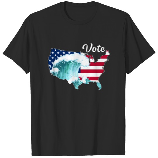 Blue Wave 2018 Midterm Election Vote Democrat Tshi T-shirt
