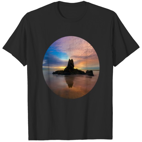 Discover Mountain Water Sunset T-shirt