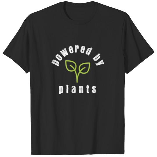 Discover Powerd By Pants Vegan Vegetarian Organic Food T-shirt