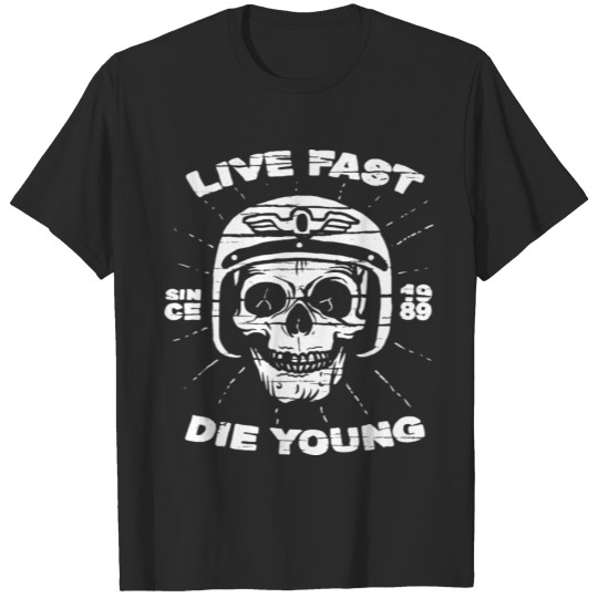 Discover Life Fast Die Young Design. Stylish gift T-shirt