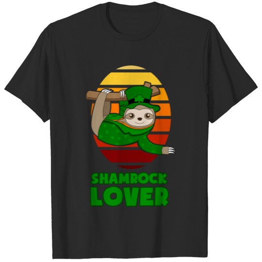 Discover St Patricks Day Shamrock Lover Sloth Gift T-shirt