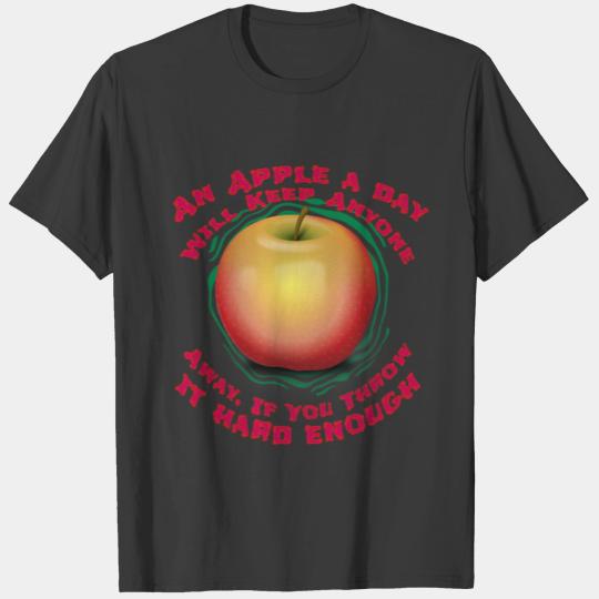 Funny Apple Design Campus Shirt Buttons For a T-shirt