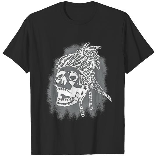 Discover Dreadlock Skull Graffiti Gift Tee T-shirt