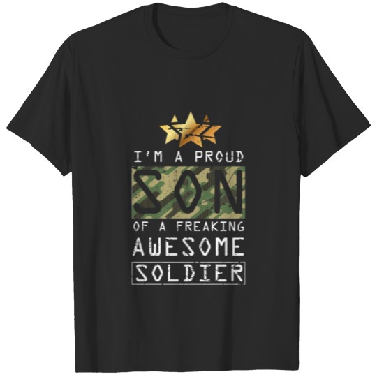 Discover Soldier's Proud Son,Son Of A Brave Man T-Shirt T-shirt