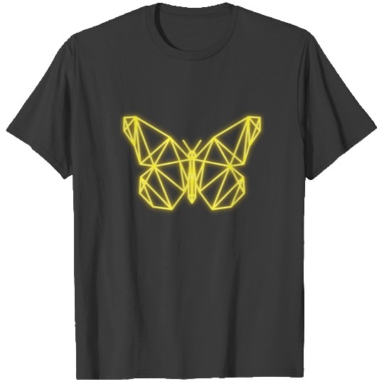 Neon Butterfly Geometric Retro Gift Idea T-shirt