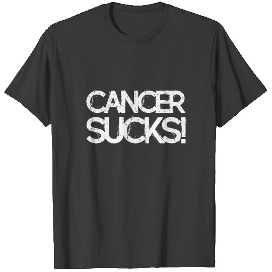 Cancer Sucks Awareness Motivational Ribbon Gift T-shirt