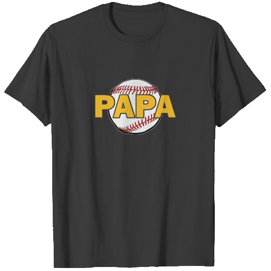 Papa Baseball T shirt T-shirt