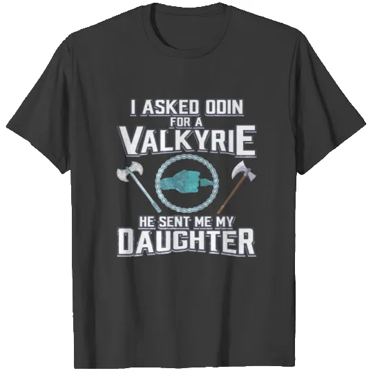 Viking Baby Daughter Dad Fathers Day Gods Gift T-shirt