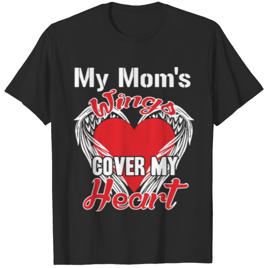 Discover My Moms Wings Cover My Heart Gift T-shirt