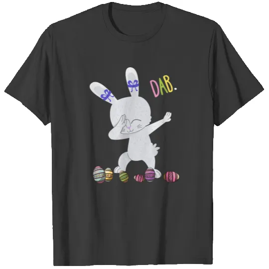Cute Kids Boys Girls Silly Rabbit Easter Shirt T-shirt