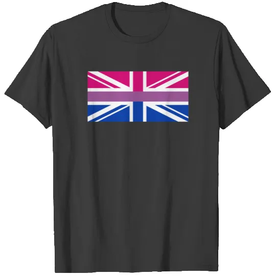 Gay Pride LGBT Bisexual Bi GB UK Union Jack Flag T-shirt