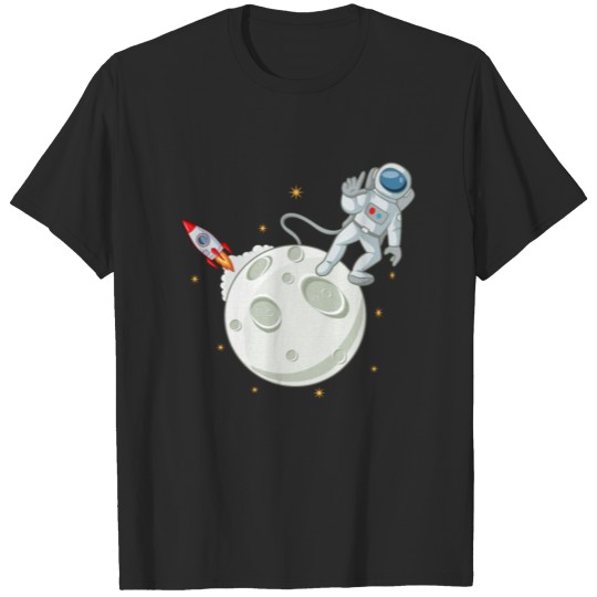 Discover Rockets Astronaut Outer Space Design T-shirt