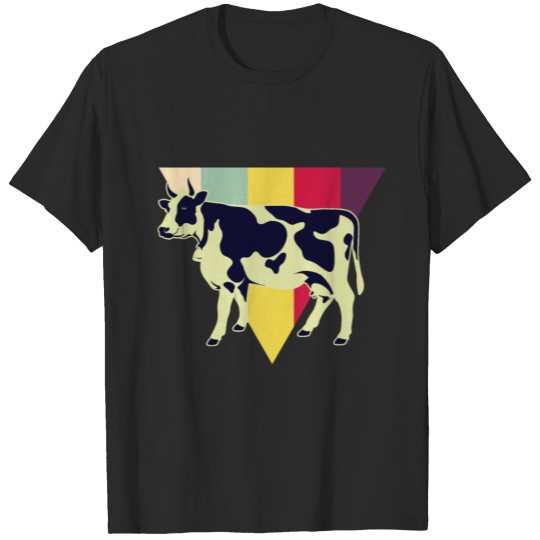 Discover cow retro shirt gift idea cows animal farmer T-shirt