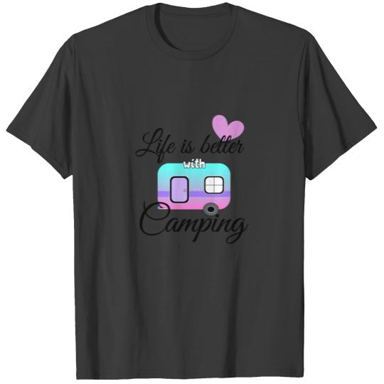 cool camper camping camping gift T-shirt
