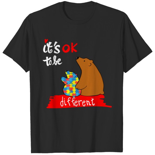 Discover Autism Awareness Day Mama Bear Autism Mom T-shirt