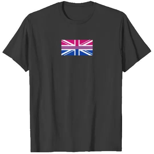 Gay Pride LGBT Bisexual Bi GB UK Union Jack Flag T-shirt