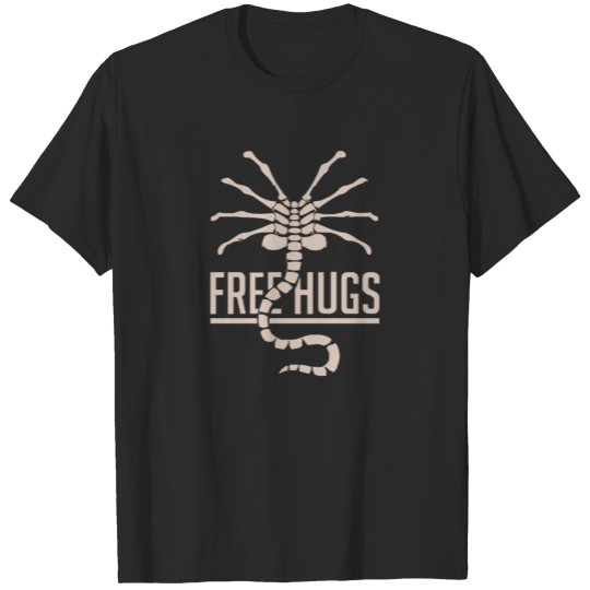 INSPIRED BY ALIENS FREE HUGS SCI FI FILM FUNNY UNO T-shirt