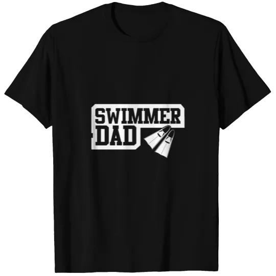 Swimmer dad Men swim tee T-shirt