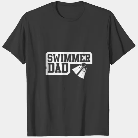 Swimmer dad Men swim tee T-shirt
