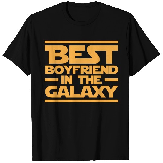 Boyfriend Best In Galaxy Couples Funny Quotes Gift T-shirt