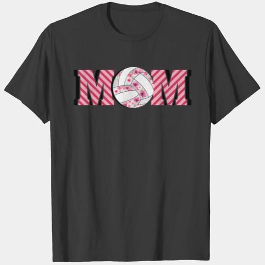 Volleyball Mom Floral T-shirt