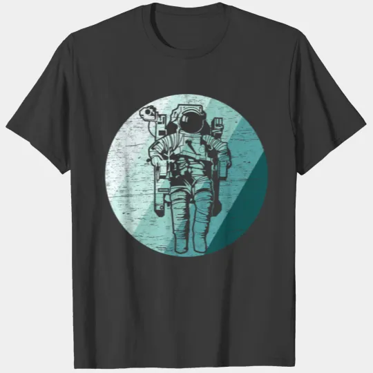 Astronaut in the circle Used Look T-shirt