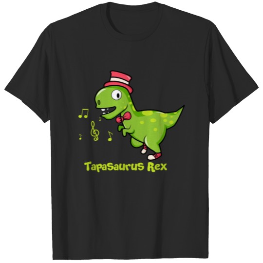 Discover Tap Dance Music Tapasaurus Dinosaur Print T-shirt