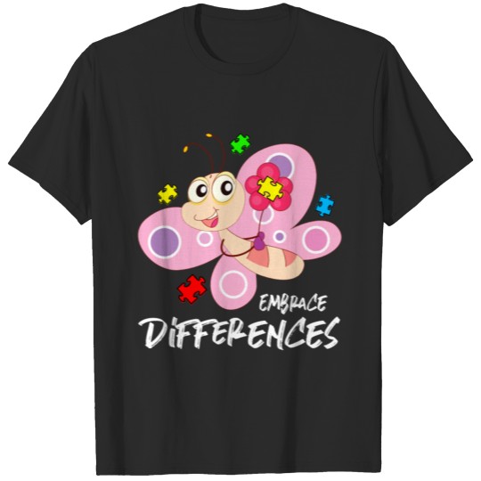 Discover Autism Awareness Shirt Boy Girl Butterfly T-shirt