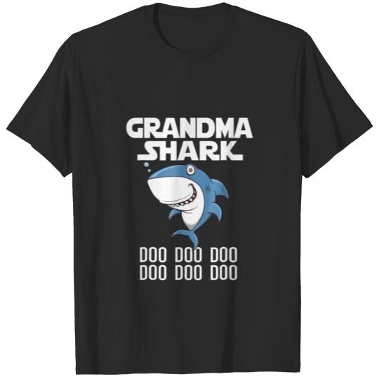 Discover Grandma Shark Doo Doo Doo T Shirt Matching Family T-shirt